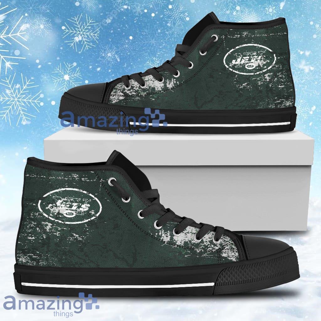 Grunge Vintage Logo New York Jets High Top Shoes For Men And Women Product Photo 1