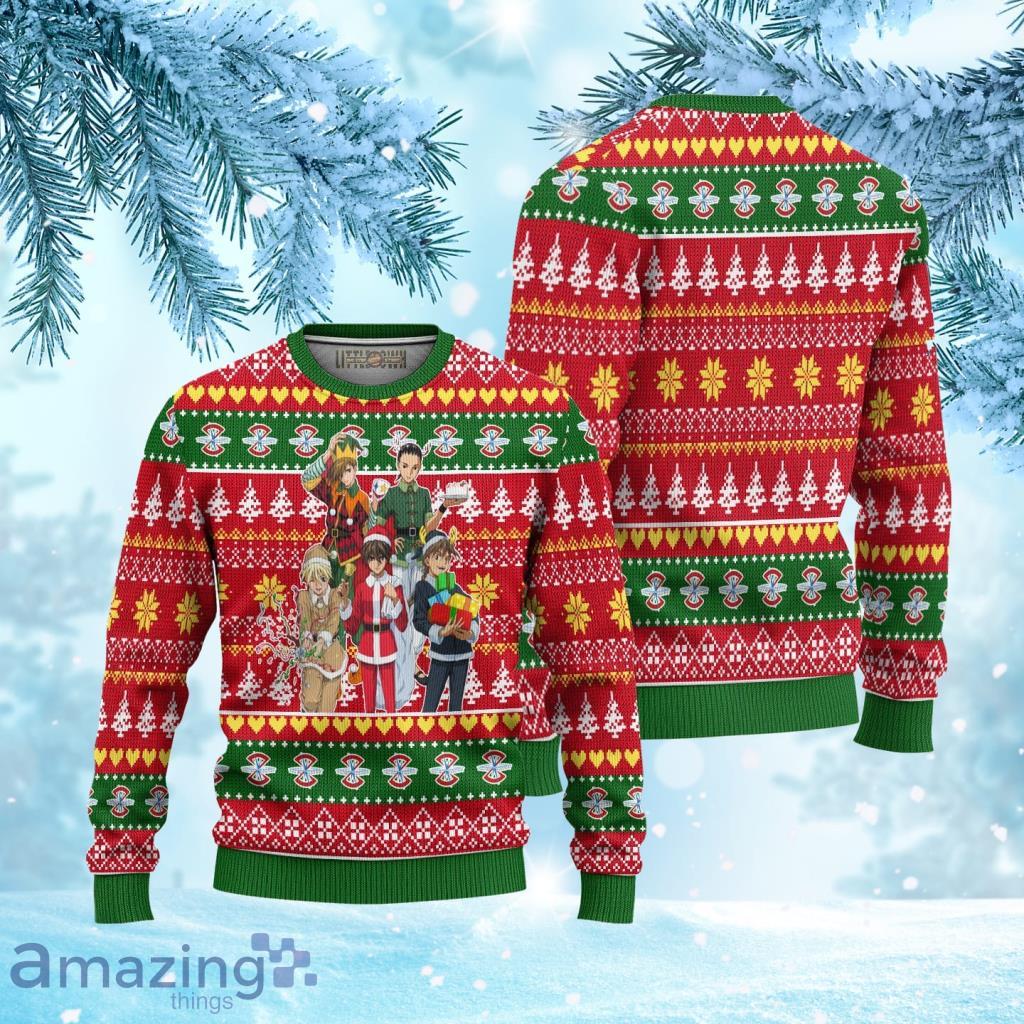 Gundam Red Ugly Christmas Sweater 3D Gift For Big Fans Product Photo 1