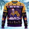 Half Of You Are On The Naughty List Thanos Marvel Ugly Christmas Sweater 3D Gift Christmas Funny