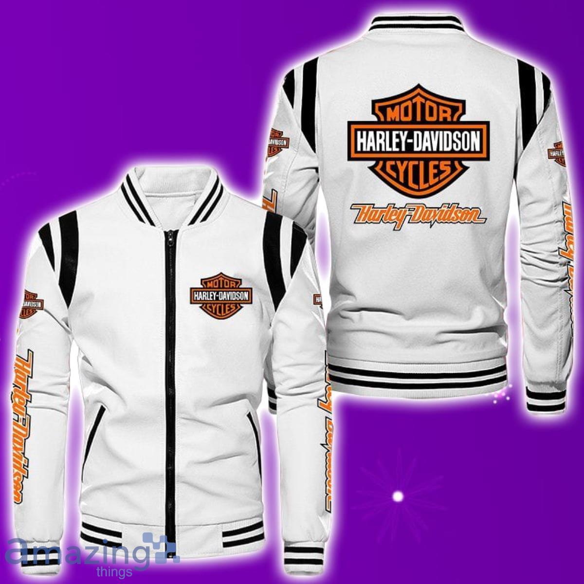 Harley Davidson Leather Bomber Jacket Best Gift For Men And Women Fans image Harley-Davidson Leather Bomber Jacket Best Gift For Men And Women Fans Product Photo 2