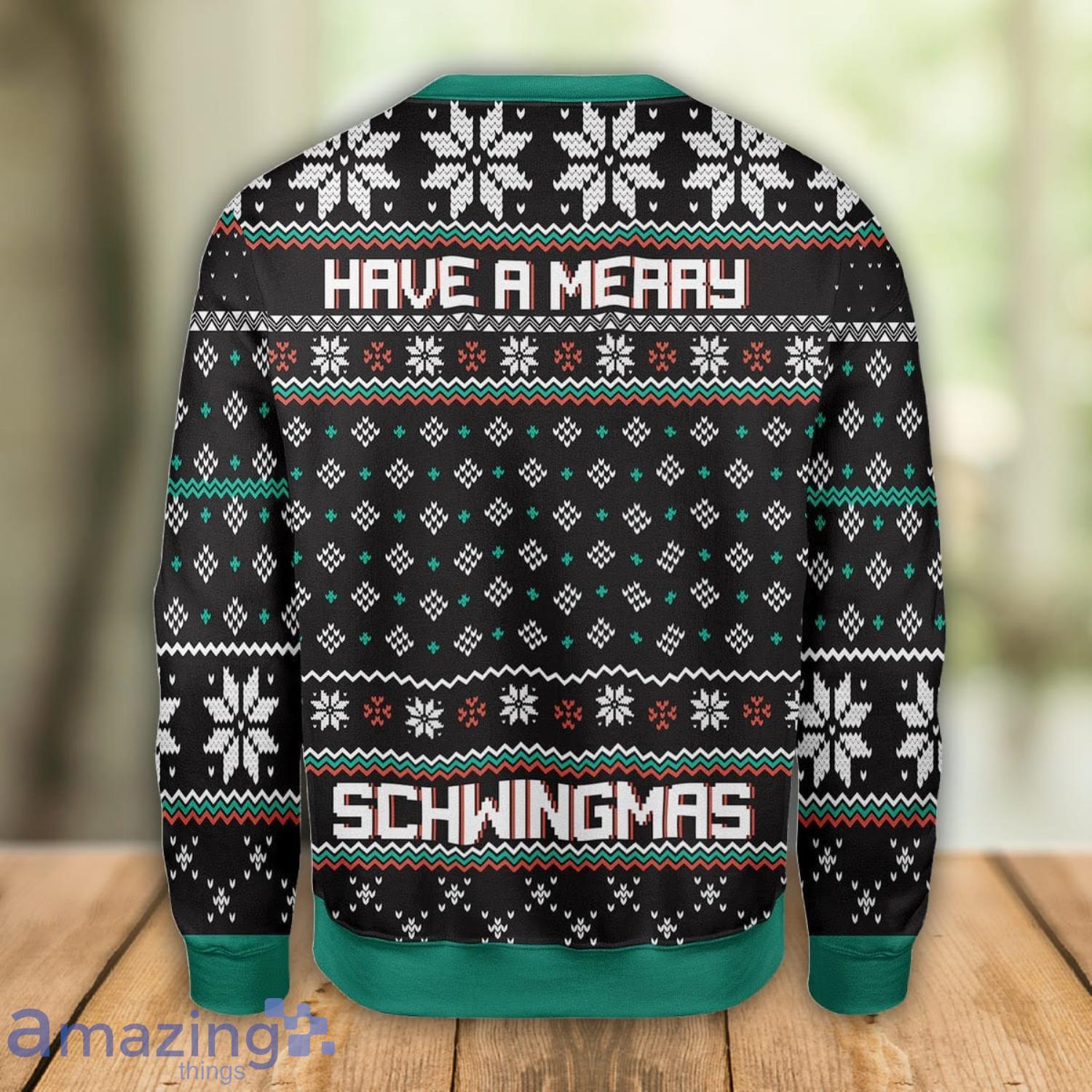 Have A Merry Schwingmas Ugly Christmas Sweater Xmas Gift Men And Women Christmas Sweater image Have A Merry Schwingmas Ugly Christmas Sweater Xmas Gift Men And Women Christmas Sweater Product Photo 2