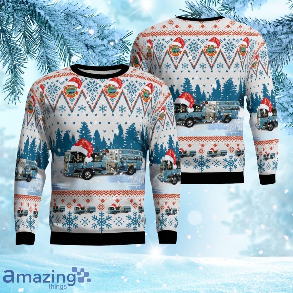 Helena, Alabama Fire Department Christmas Aop Ugly Sweater 3D Gift For Men And Women Product Photo 1 Helena, Alabama Fire Department Christmas Aop Ugly Sweater 3D Gift For Men And Women Product Photo 1
