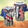 Hennessy Cognac Eage USA Flag Baseball Jersey