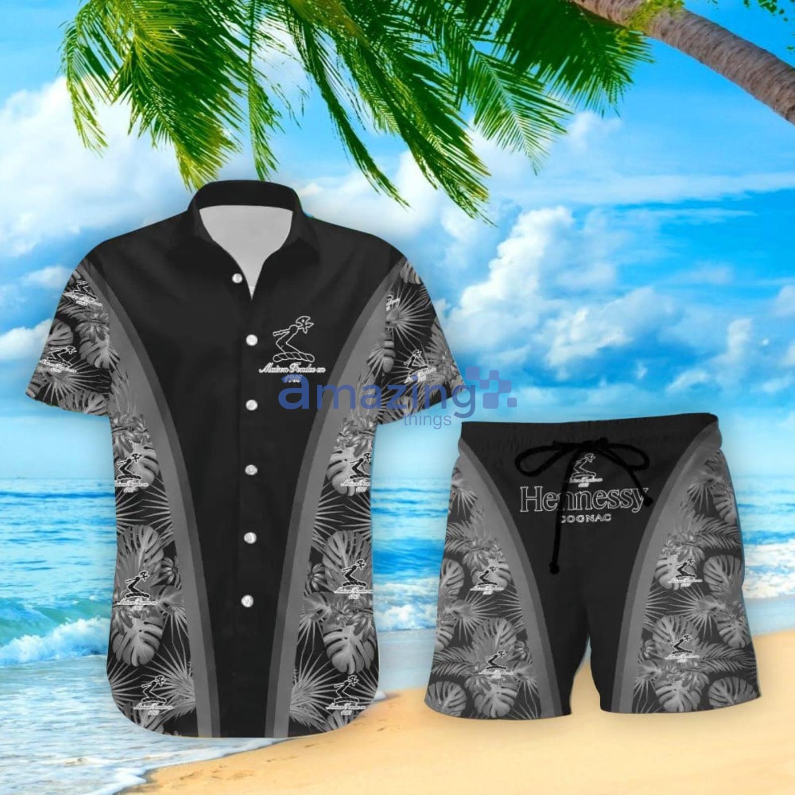 Hennessy Lover Summer Gift Hawaiian Shirt And Shorts Product Photo 1
