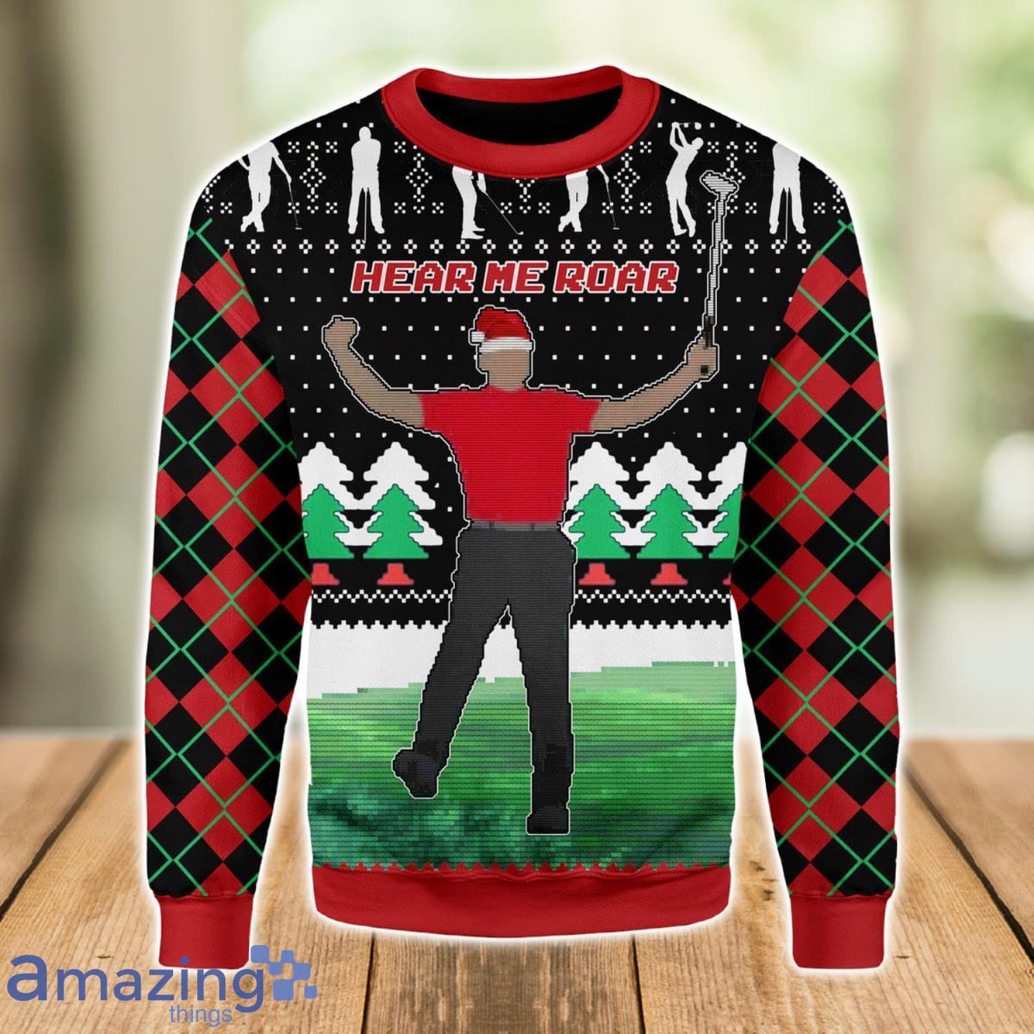 Here Him Roar Ugly Christmas Sweater Xmas Gift Men And Women Christmas Sweater Product Photo 1