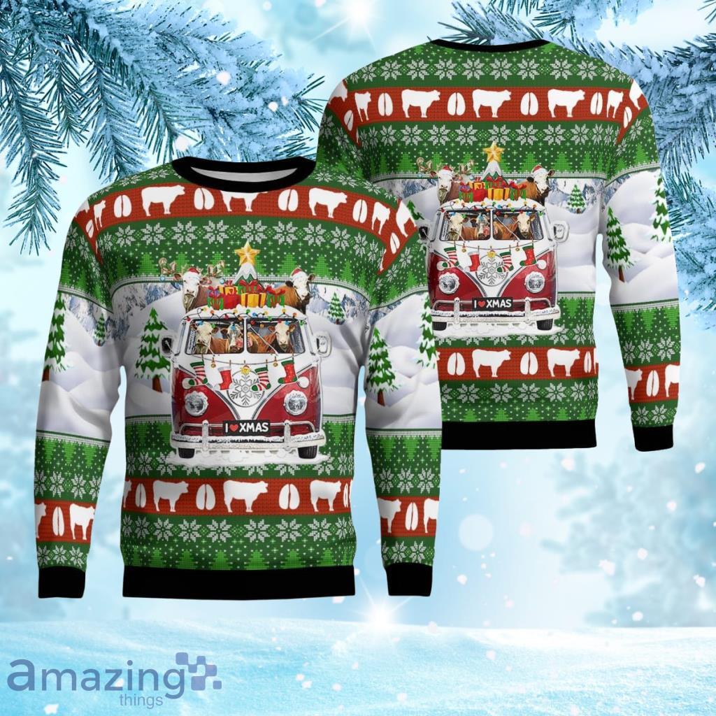 Hereford Cattle Christmas Ugly Sweater 3D Gift For Men And Women Product Photo 1
