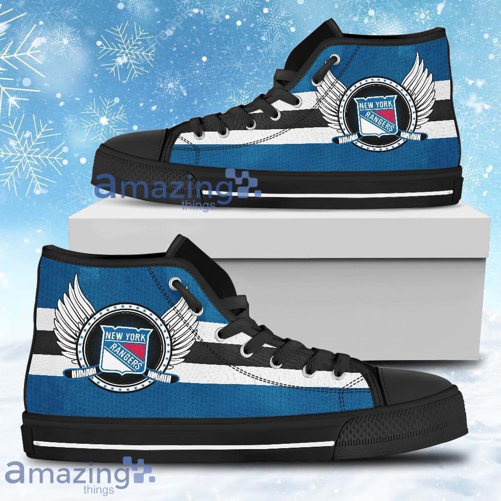 High Top Shoes New York Rangers Logo Vintage Biker Wings For Men And Women Product Photo 1 High Top Shoes New York Rangers Logo Vintage Biker Wings For Men And Women Product Photo 1