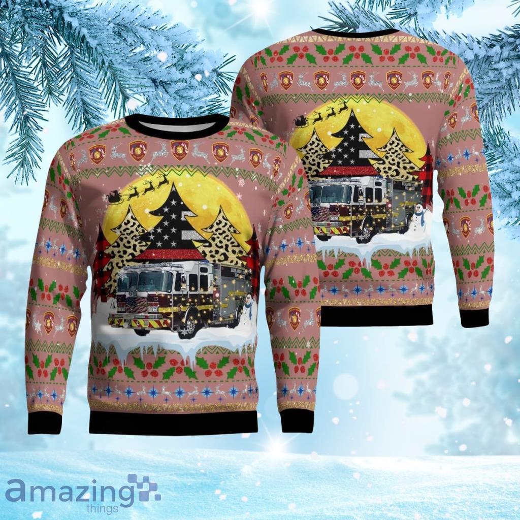 Highlands County Fire Rescue Christmas Aop Ugly Sweater 3D Gift For Men And Women Product Photo 1