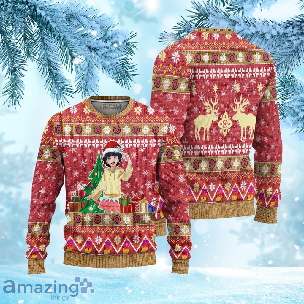 Himawari Boruto Naruto Ugly Christmas Sweater 3D Gift For Big Fans Product Photo 1