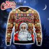 Hippie Santa Claus Peace And Love Ugly Christmas Sweater  3D Gift Christmas Funny