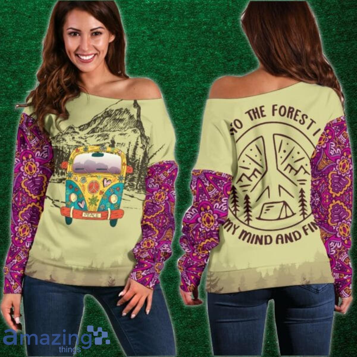 Hippie Shoulder Sweater Impressive Gift Product Photo 1