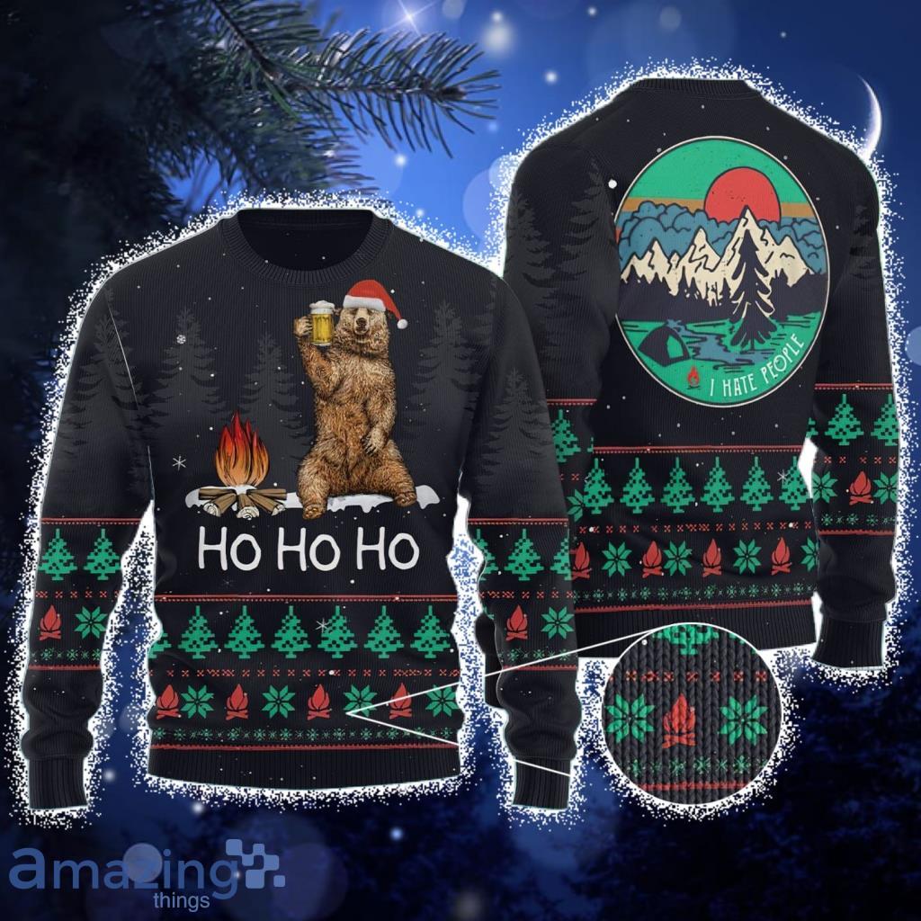 Ho Ho Ho Ugly Christmas Sweater For Men And Women Product Photo 1