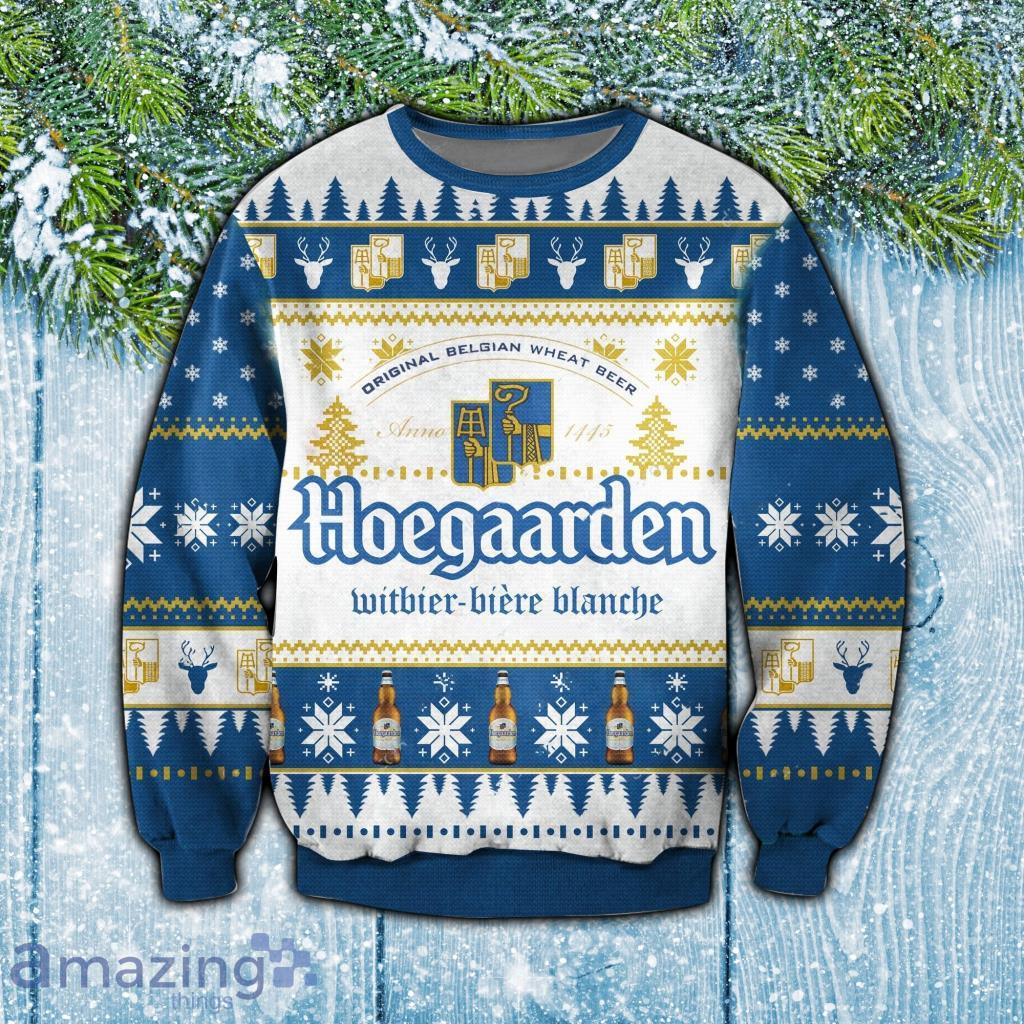 Hoegaarden Christmas Ugly Sweater 3D Gift For Men And Women Product Photo 1 Hoegaarden Christmas Ugly Sweater 3D Gift For Men And Women Product Photo 1