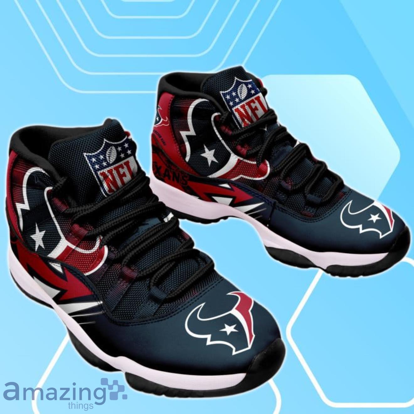 Houston Texans Custom Air Jordan 11 Sneakers