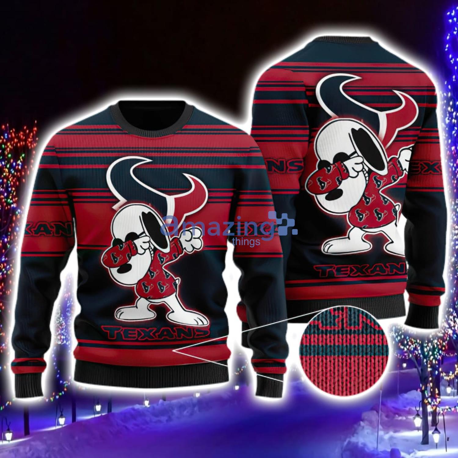 Houston Texans Grateful Dead Ugly Christmas Shirt