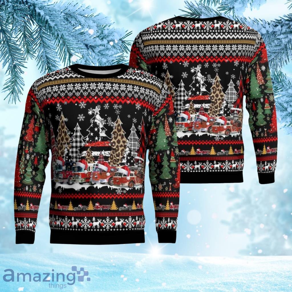 Hudson Fire Department, Hudson, Ny Christmas Aop Ugly Sweater 3D Gift For Men And Women Product Photo 1