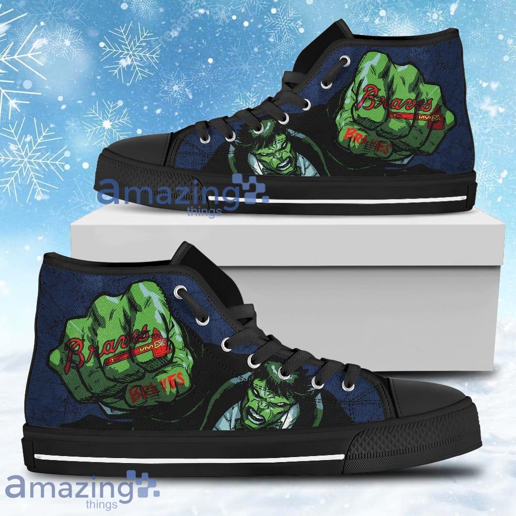 Hulk Punch Atlanta Braves High Top Shoes For Men And Women Product Photo 1