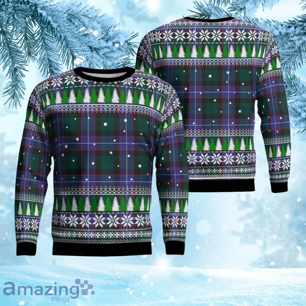 Hunter Modern Tartan Christmas Ugly Sweater 3D Gift For Men And Women Product Photo 1