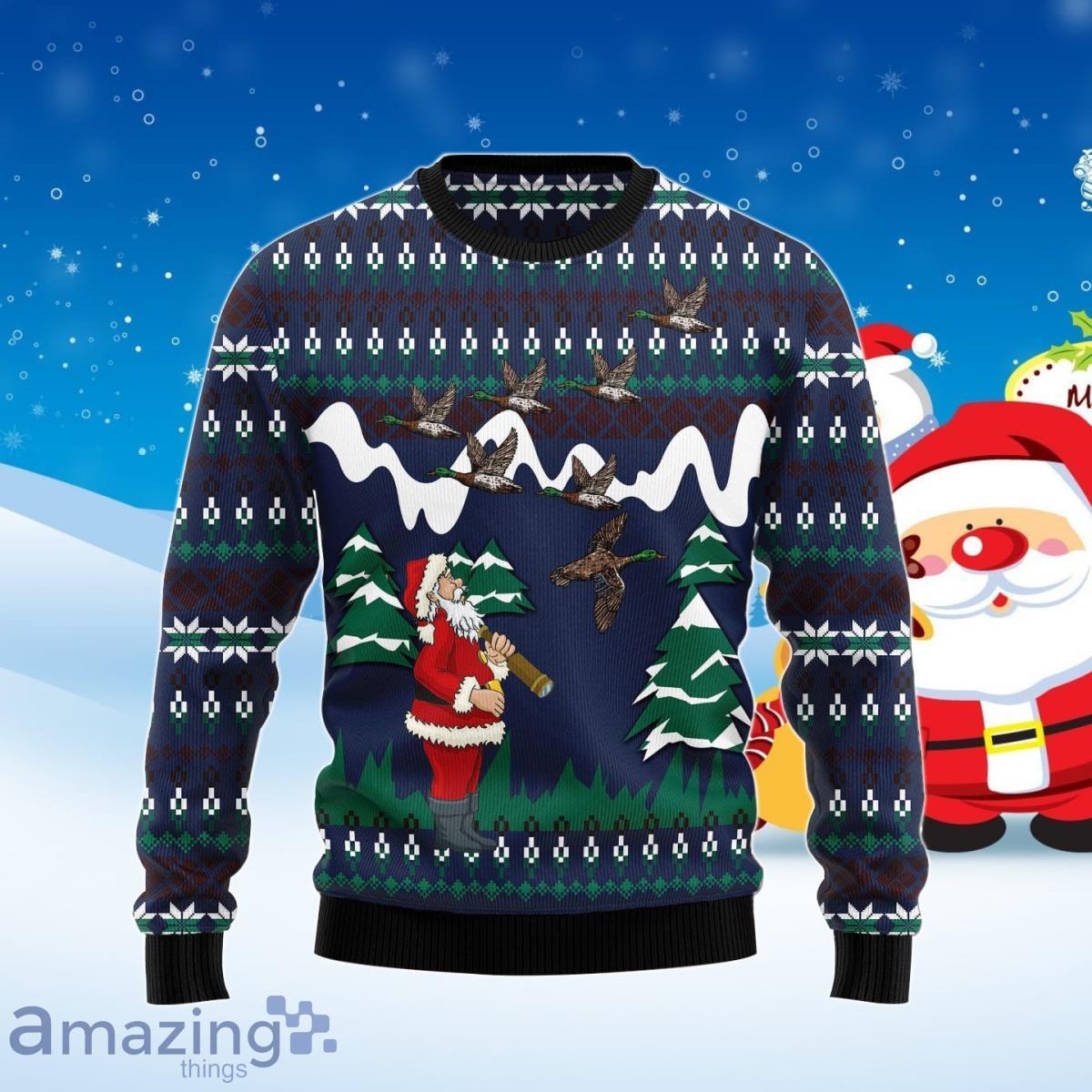 Hunting Duck Ugly Christmas Sweater Best Gift For Men And Women Product Photo 1 Hunting Duck Ugly Christmas Sweater Best Gift For Men And Women Product Photo 1