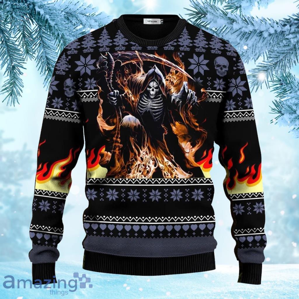 I Am Who I Am Skull Ugly Christmas Sweater 3D Idea Gift For Men And Women Product Photo 1