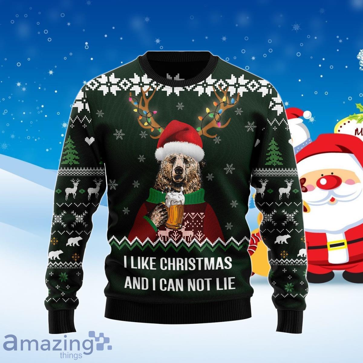 I Like Christmas And I Can Not Lie Ugly Christmas Sweater Best Gift For Men And Women Product Photo 1