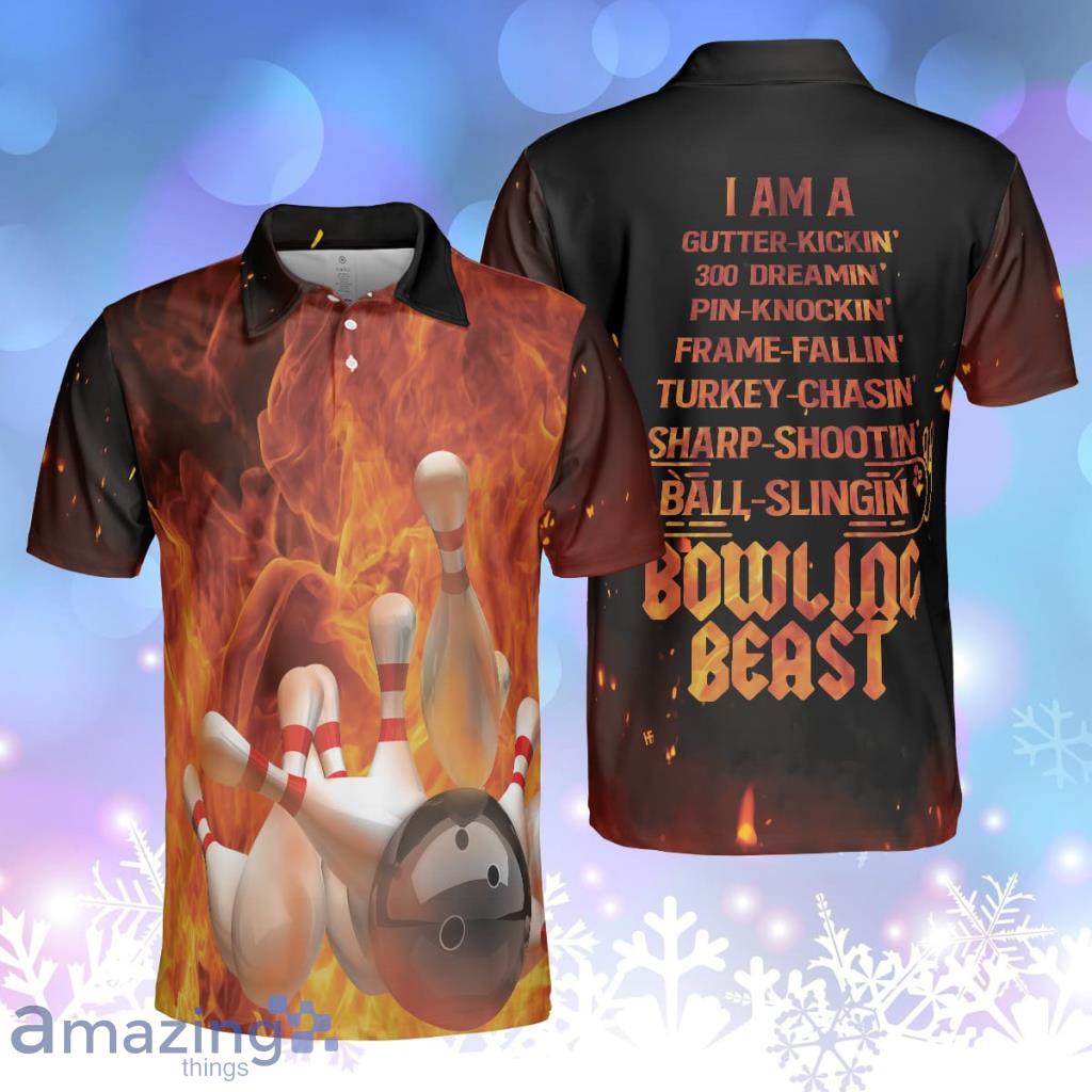 I'm A Bowling Beast Shirt For Men Polo Shirt, Polo Style Bowling Shirt For Men, Gift Idea For Bowlers Product Photo 1