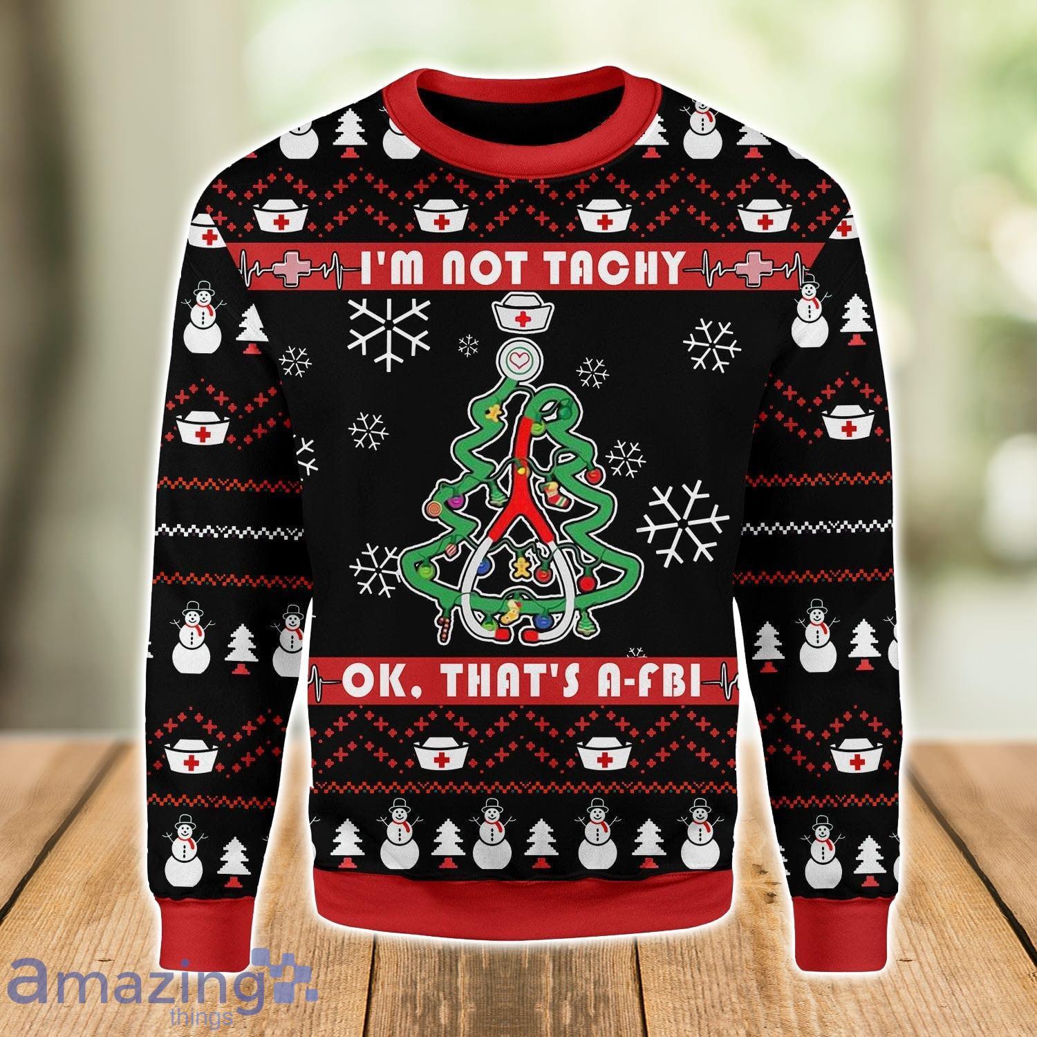 Tachy nurse 2025 christmas sweater