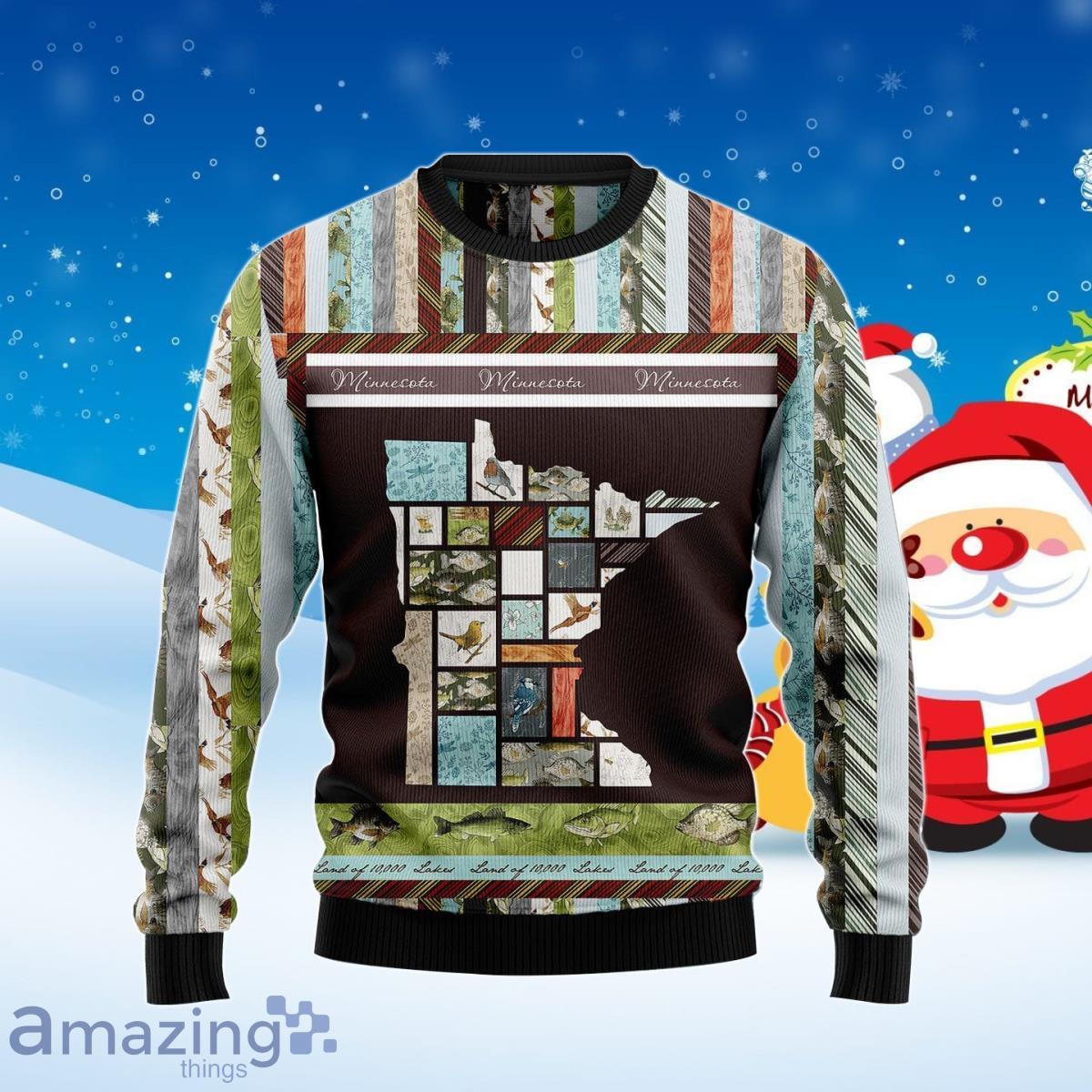 In The Deep Heart Of Minnesota Ugly Christmas Sweater Best Gift For Men And Women Product Photo 1