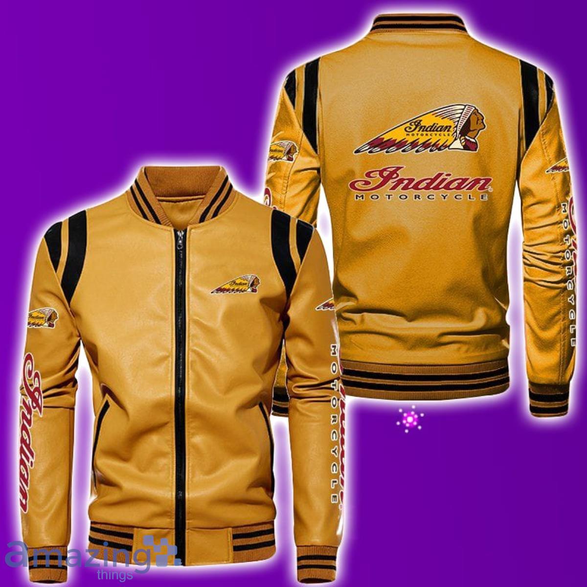 Indian Motorcycle Leather Bomber Jacket Best Gift For Men And Women Fans Product Photo 3
