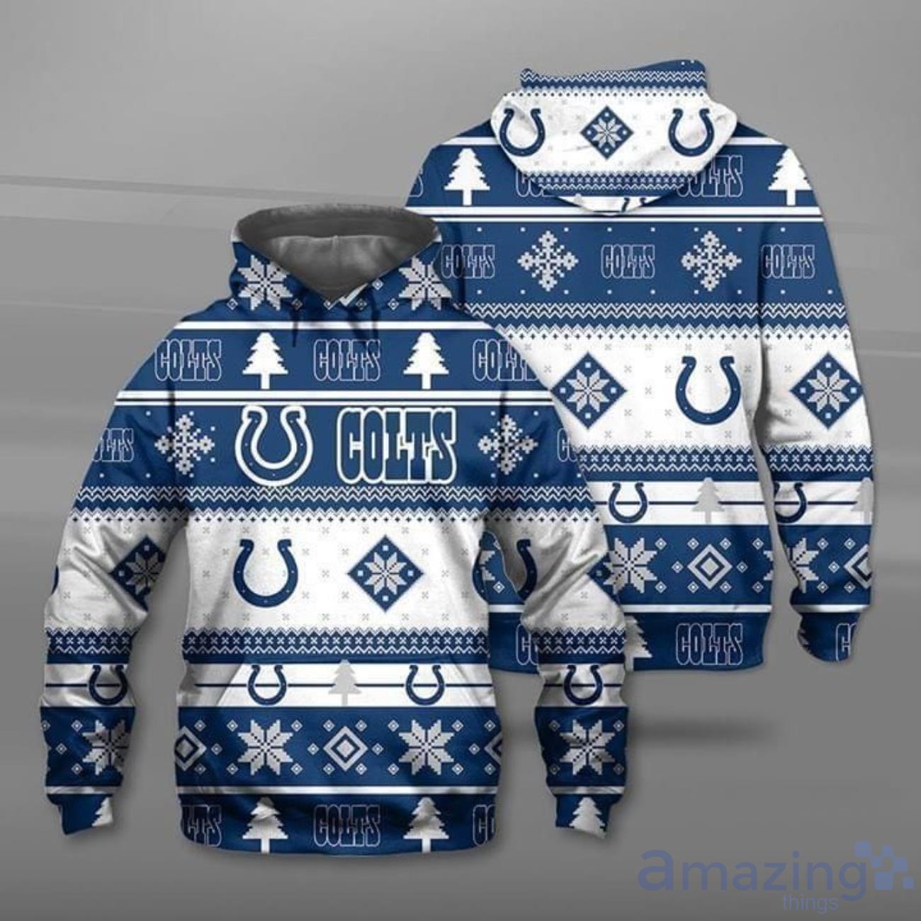 Indianapolis Colts Hoodie 3D Inexpensive Gifts For Colts Fans