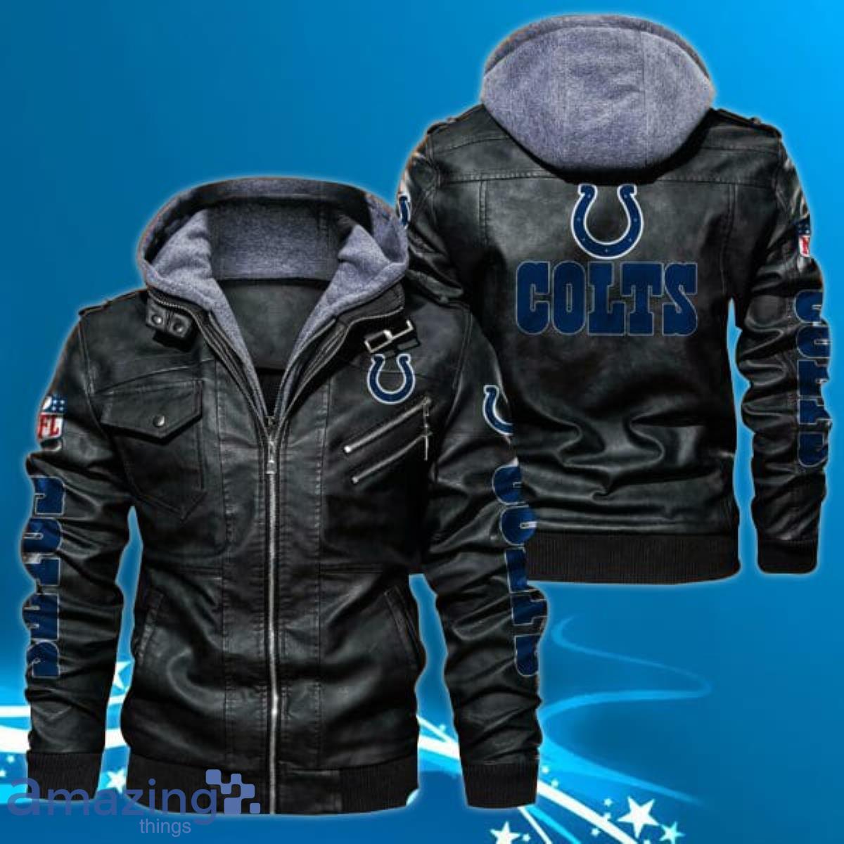 Indianapolis Colts NFL Leather Jacket Special Gift For Men Product Photo 1