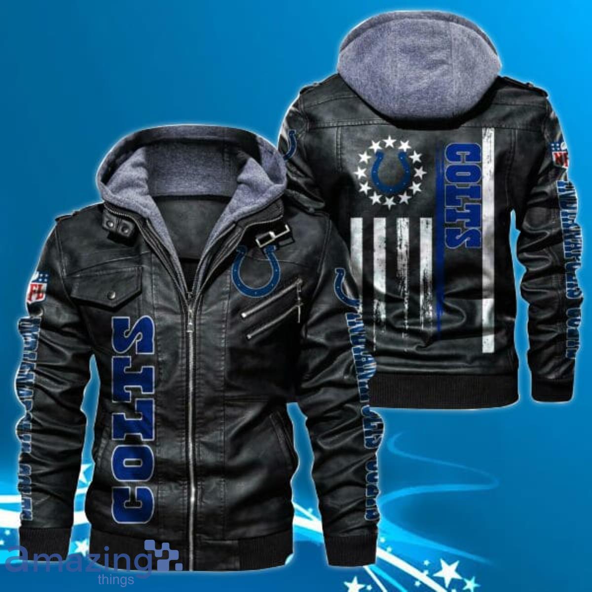 Indianapolis Colts NFL Leather Jacket Unique Gift Product Photo 1