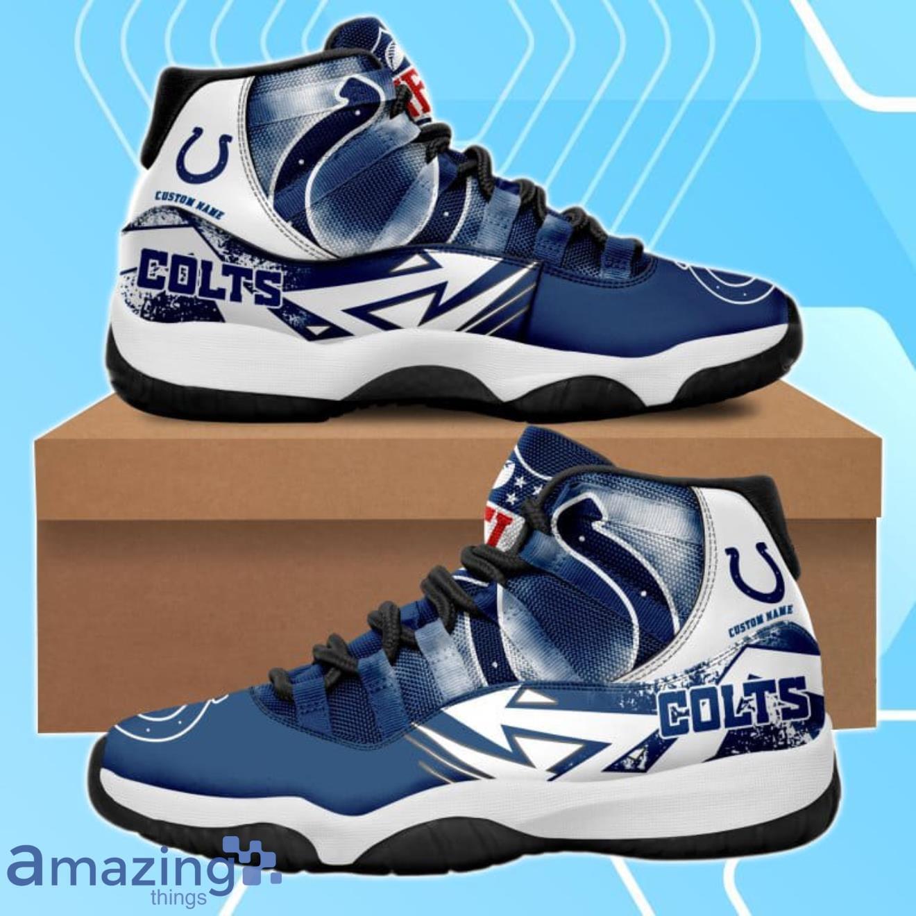 Indianapolis Colts NFL Air Cushion Sports Shoes Custom Name For