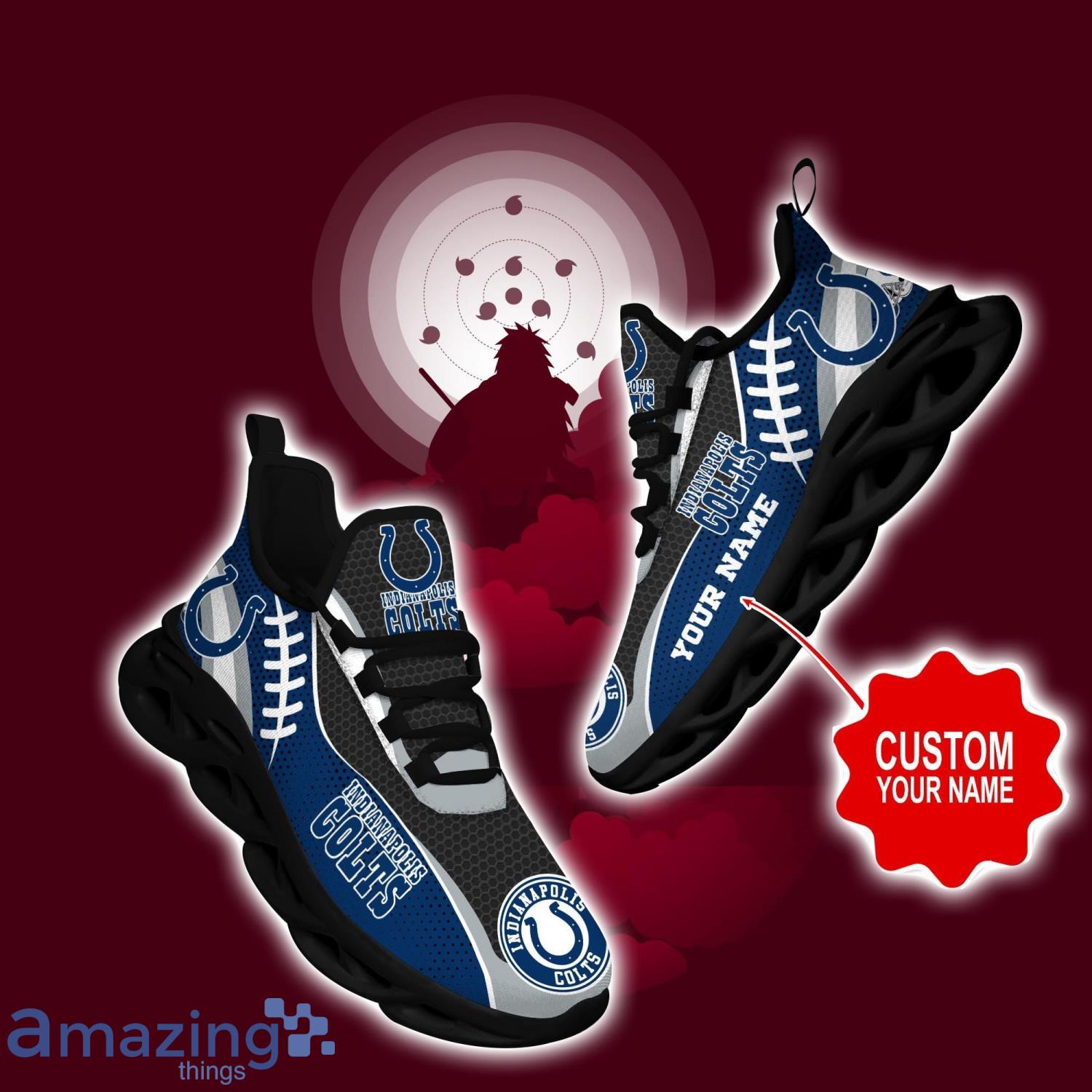 Indianapolis Colts NFL Sneakers Custom Name Ultra Max Soul Shoes For Fans Product Photo 1