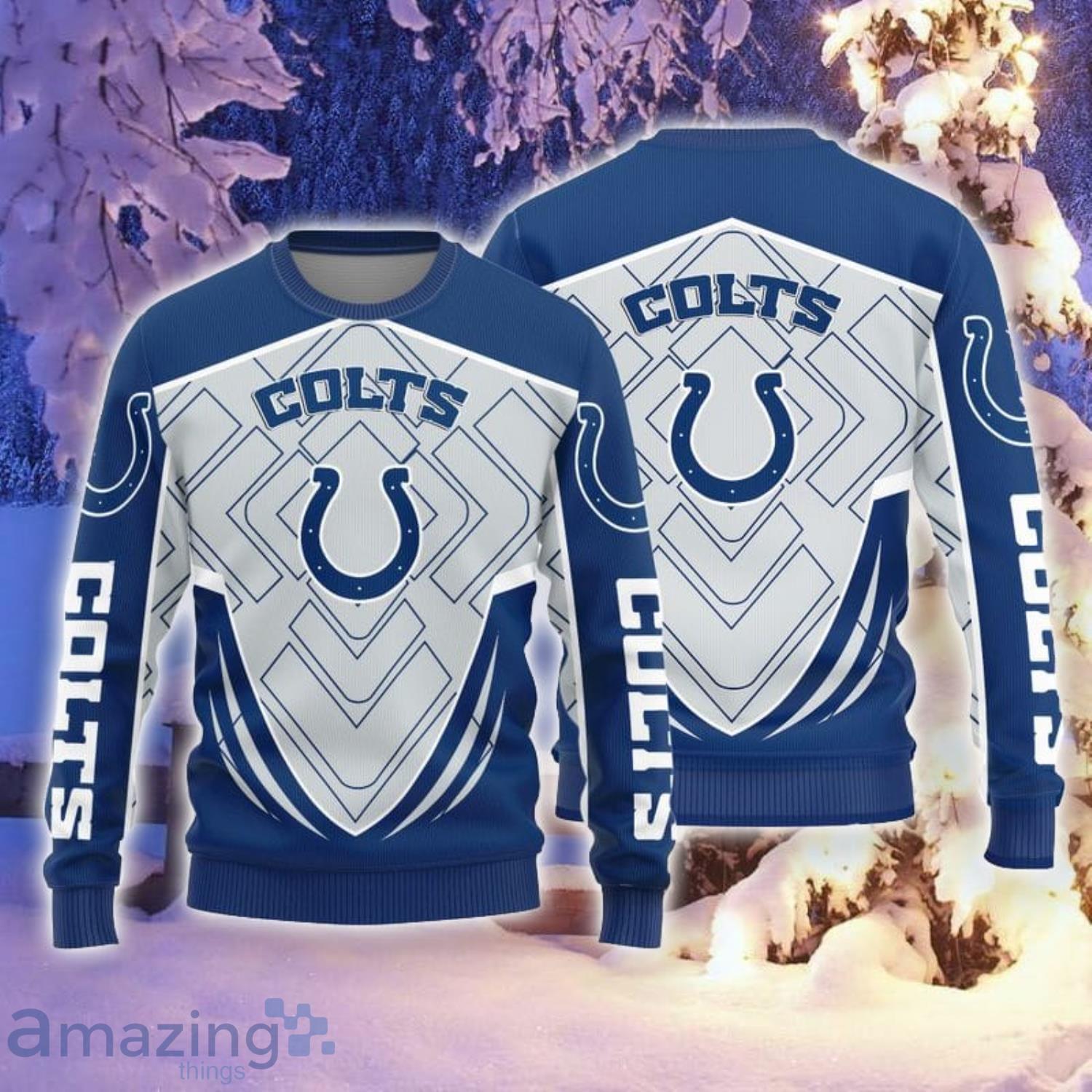 Indianapolis Colts Cool Christmas Sweatshirt Sweater 3D Gift For Fans