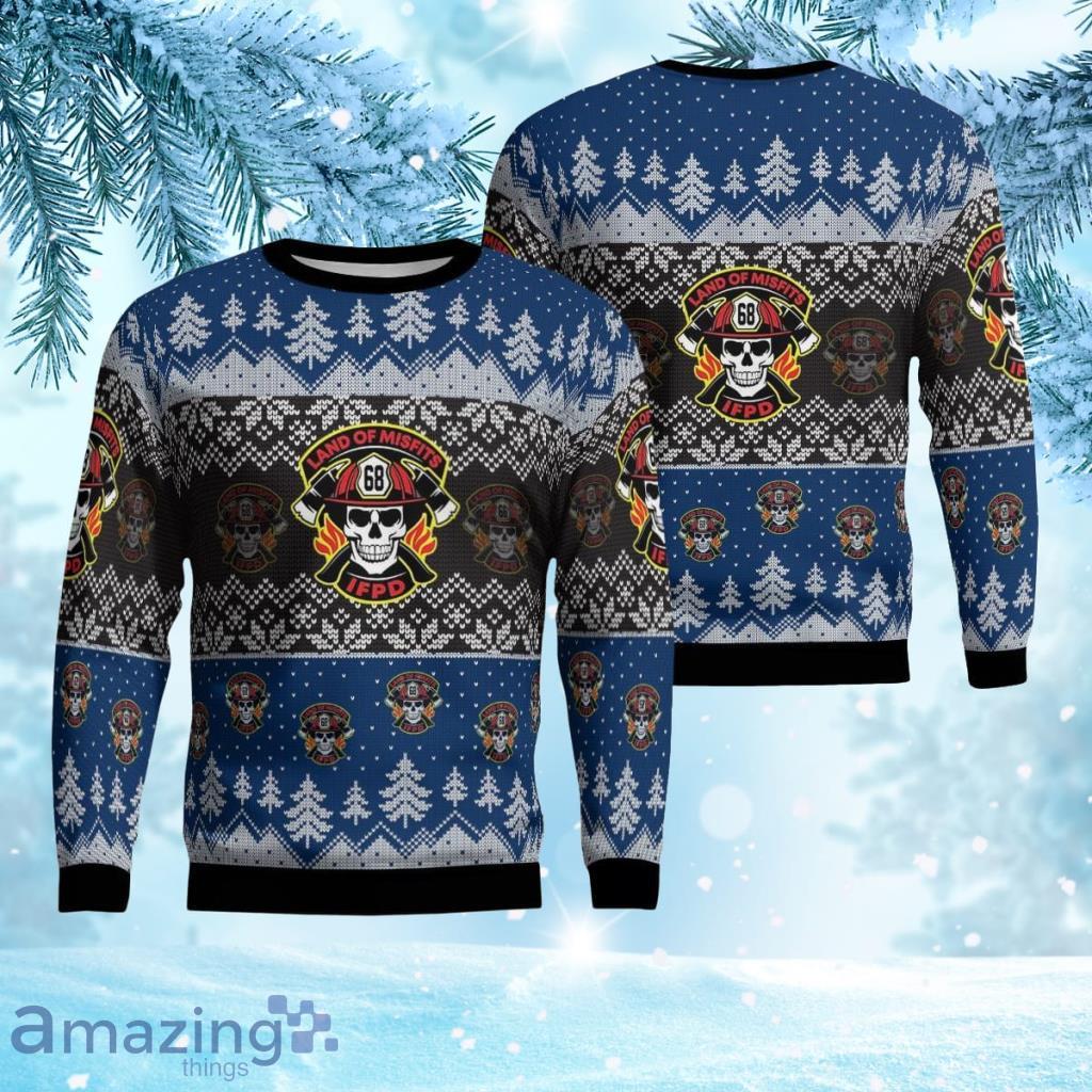 Irondale, Missouri, Irondale Fire Protection District Christmas Ugly Sweater 3D Gift For Men And Women Product Photo 1