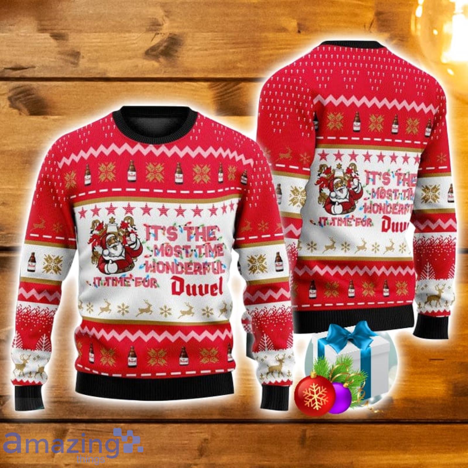 It's Time For Duvel 3D Ugly Christmas Sweater Men And Women Christmas Gift Product Photo 1