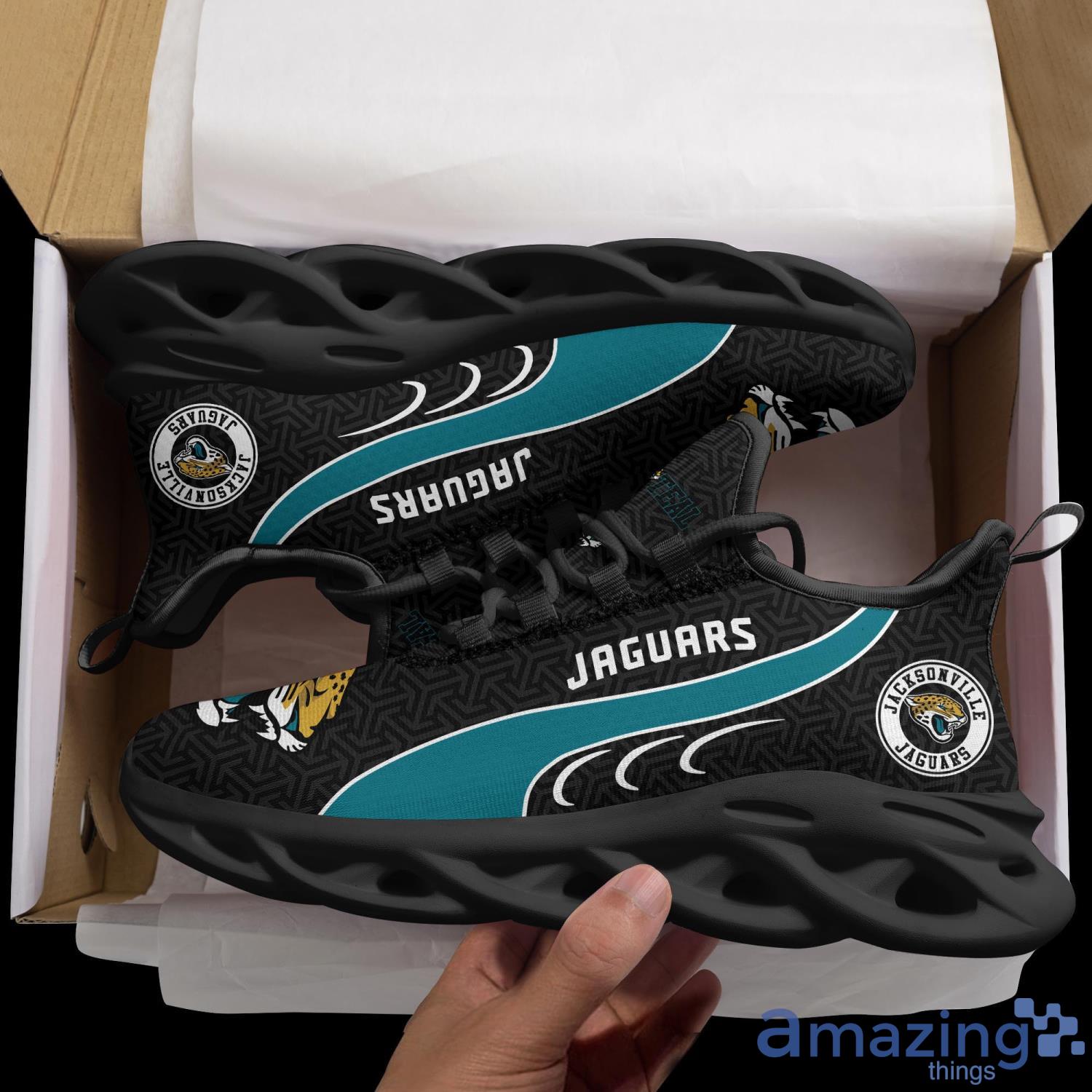 Jacksonville Jaguars NFL Clunky Sneakers Max Soul Shoes - Growkoc