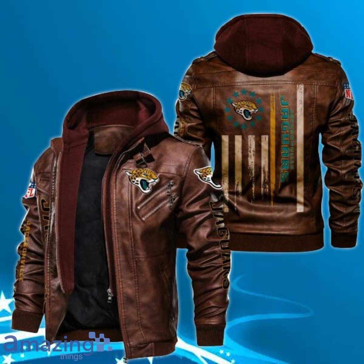 Jacksonville Jaguars NFL Leather Jacket Unique Gift Product Photo 1