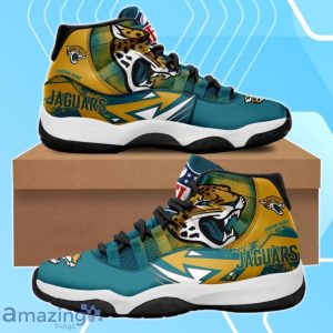 Jacksonville Jaguars Premium NFL Team Sneakers Custom Name Air Cushion Shoes  For Fans - Banantees