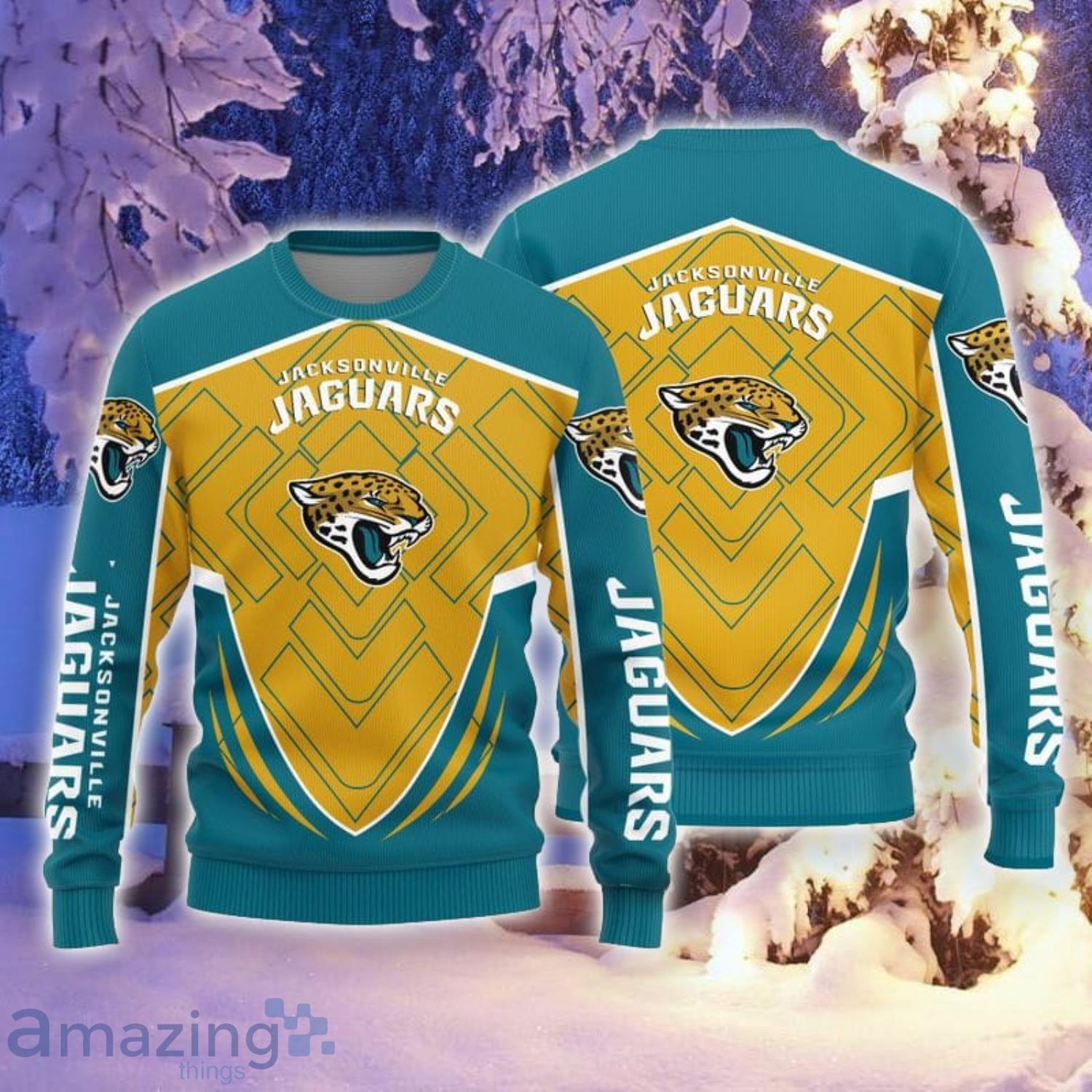 Jacksonville Jaguars 3D Polo Shirt, Jacksonville Jaguars Christmas