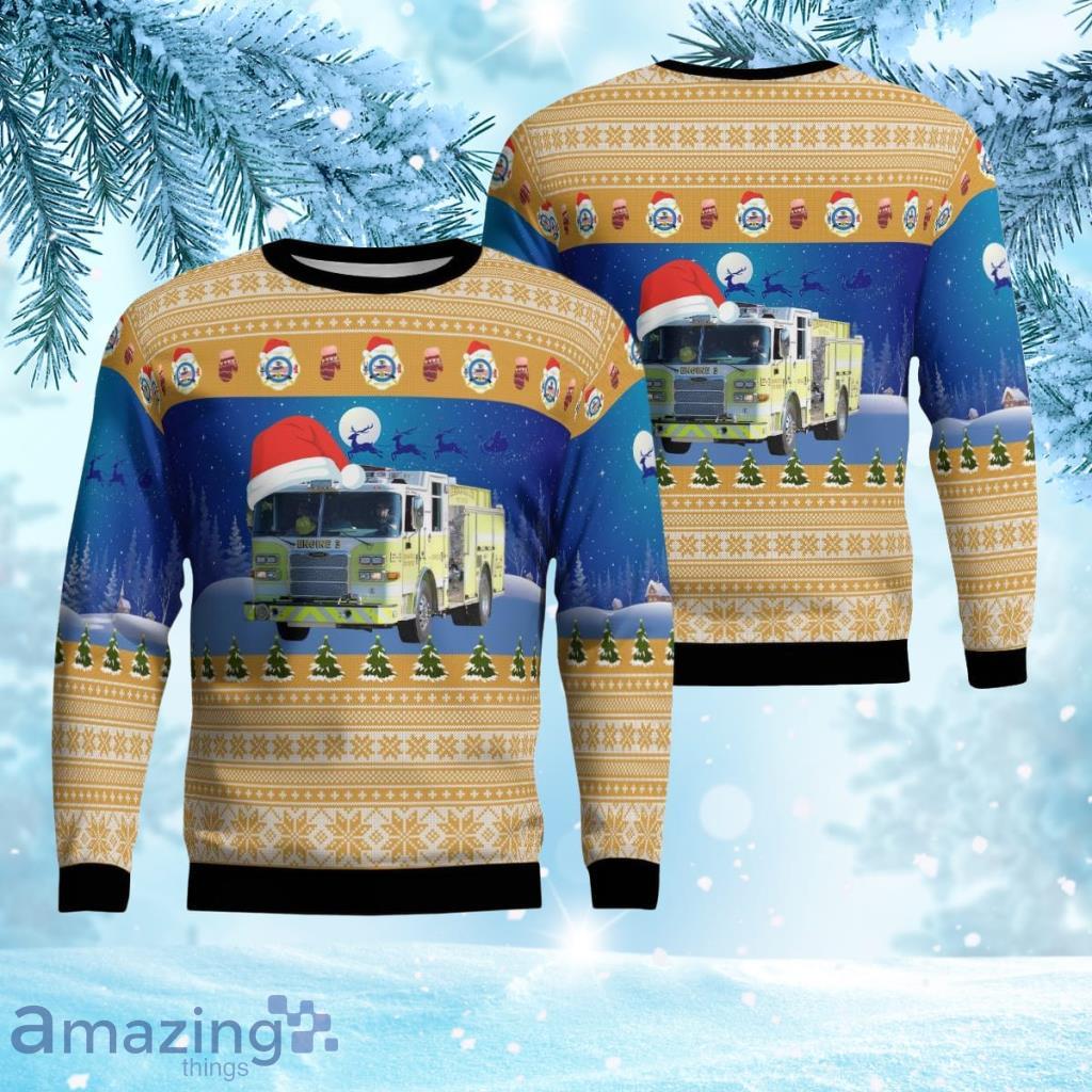 Jessamine County Fire District, Nicholasville, Kentucky Christmas Ugly Sweater 3D Gift For Men And Women Product Photo 1