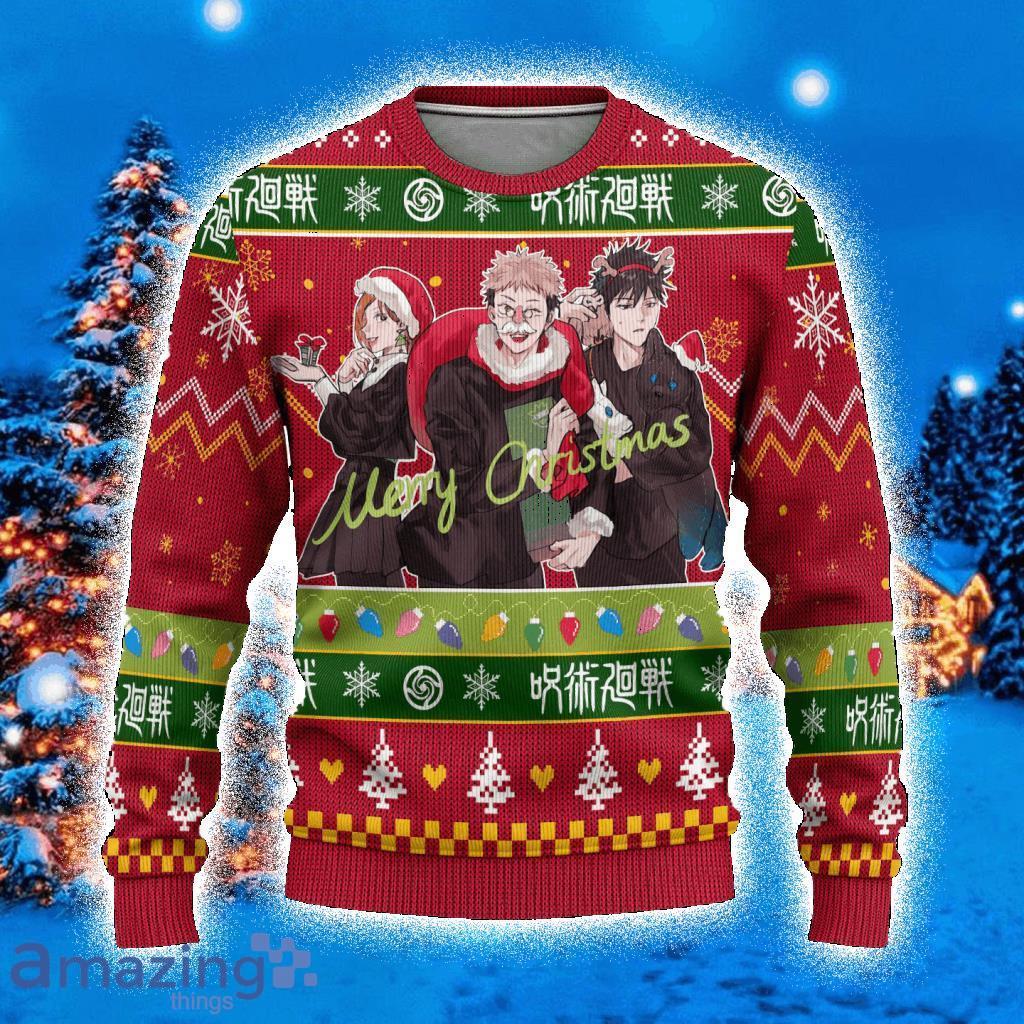 Jujutsu Kaisen Ugly Christmas Sweater 3D Gift For Men And Women Custom Xmas Gift Product Photo 1
