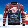 Just A Girl Who Loves Christmas And Pigs Ugly Christmas Sweater
