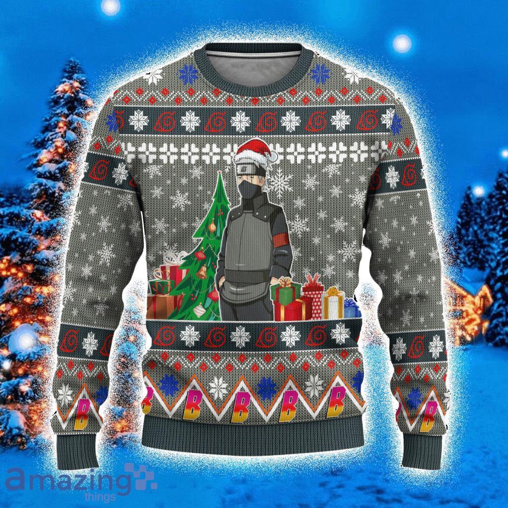 Kakashi Hatake Anime Ugly Christmas Sweater 3D Gift For Men And Women Custom Boruto Xmas Gift Product Photo 1