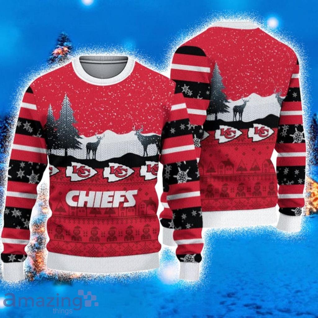 Kansas City Chiefs Ugly Red Sweater (Sweater Size: Small)