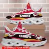 Kansas City Chiefs Clunky Ultra NFL Custom Name For Sport Lover Max Soul Sneaker Running Sport Shoes Men And Women Gift