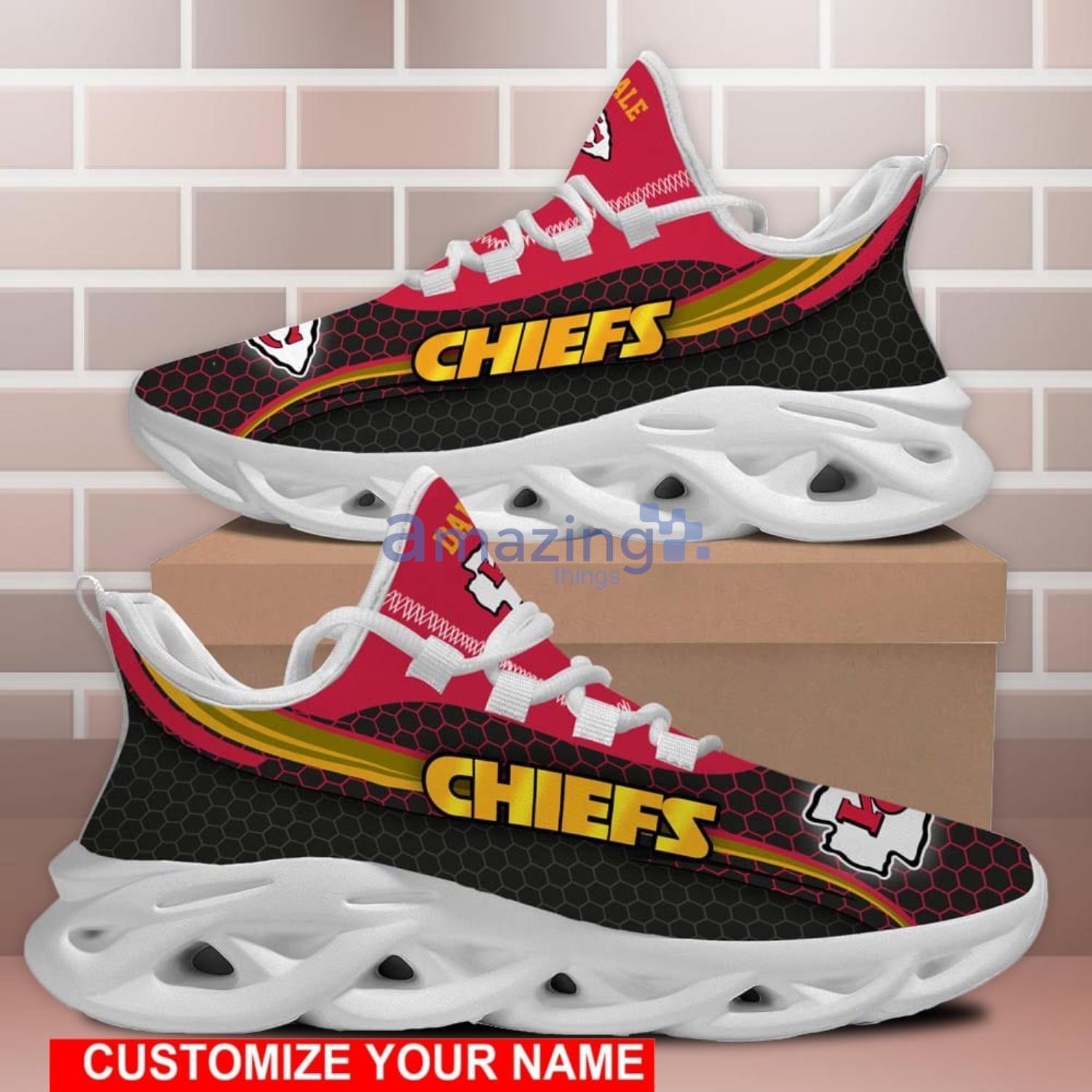 Kansas City Chiefs 3D Max Soul Sneakers Running Shoes Custom Name