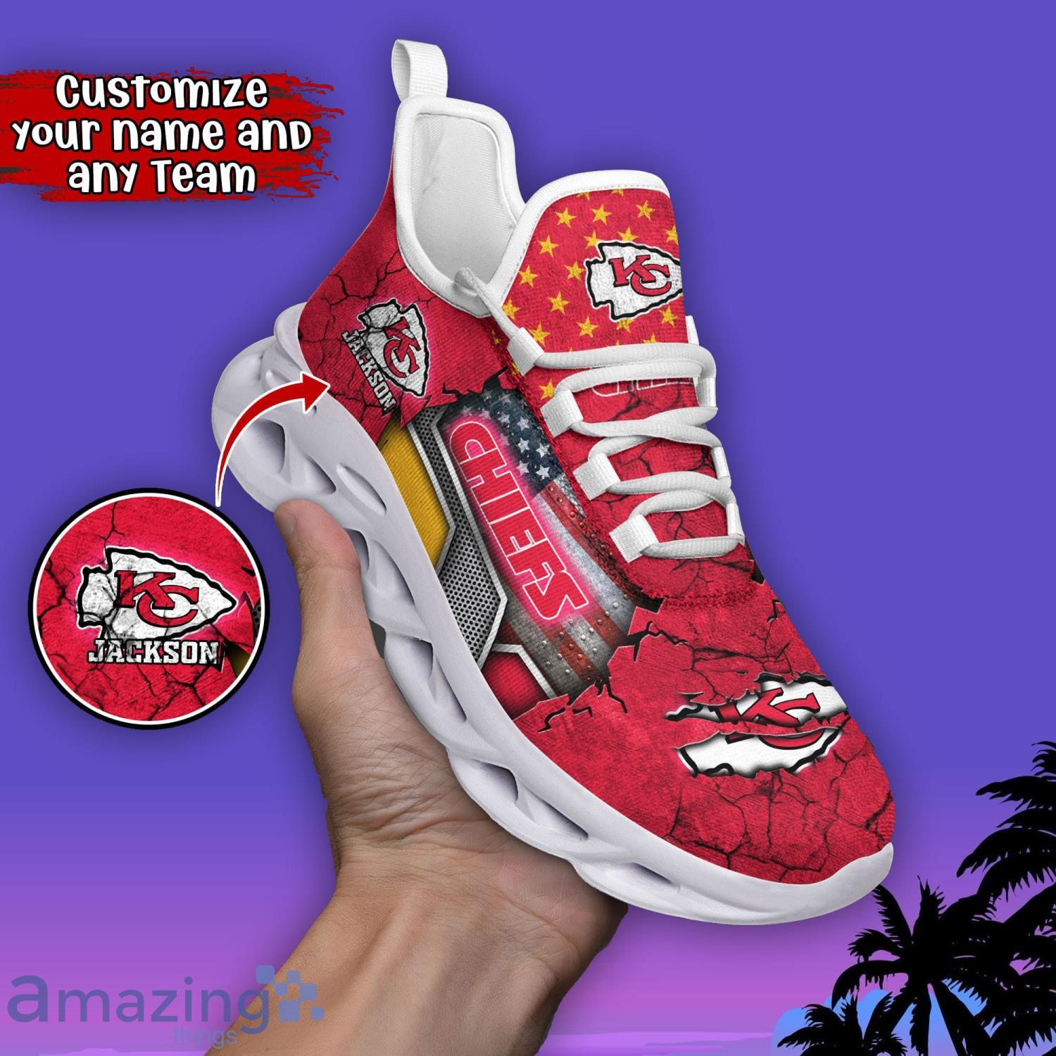 Kansas City Chiefs NFL Collection Max Soul Shoes Personalized Name Chunky  Sneakers For Men Women - Freedomdesign