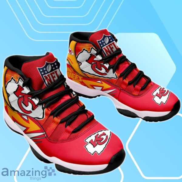 Kansas City Chiefs Fans Custom Name Air Jordan 13 Sneaker Shoes